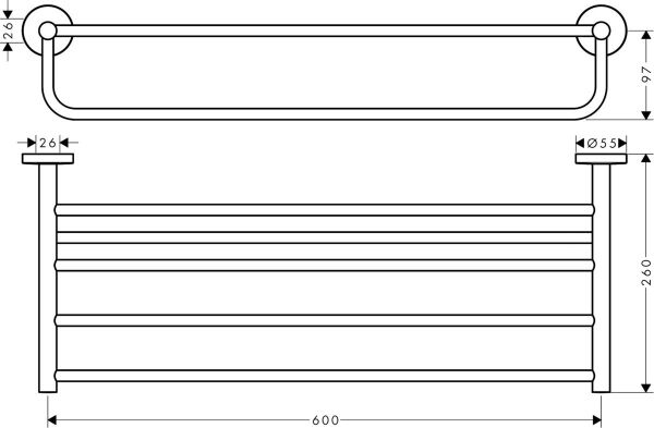 HANSGROHE UNIVERSAL HAVLULUK RAFLI KROM LOGIS UNIVERSAL  41720000