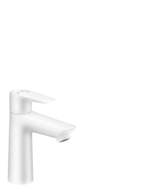 HANSGROHE TALIS E TEK KOLLU LAVABO BATARYASI 110MM KUMANDALI MAT BEYAZ 71710700