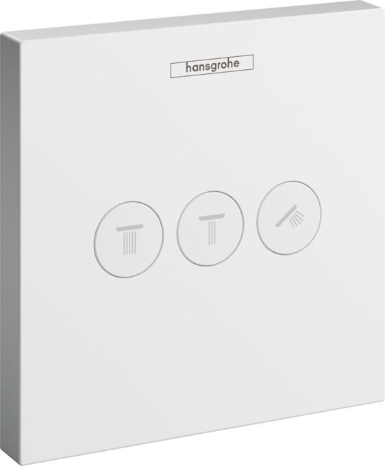 HANSGROHE SHOWERSELECT BANYO BATARYASI TERMOSTATIK 3 CIKIS ICIN SATIN BEYAZ 15764700