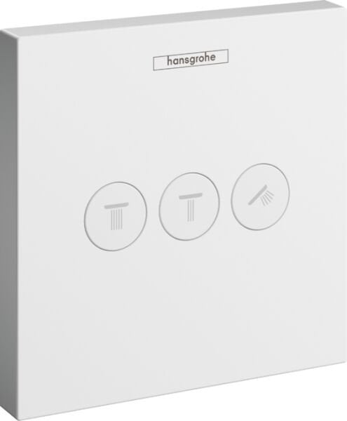 HANSGROHE SHOWERSELECT BANYO BATARYASI TERMOSTATIK 3 CIKIS ICIN SATIN BEYAZ 15764700