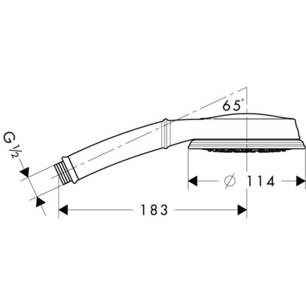 HANSGROHE CROMA 100 CLASSIC EL DUSU MULTI KROM 28539000