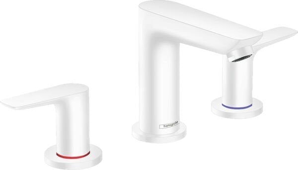 HANSGROHE TALIS E 3-DELIKLI LAVABO BATARYASI KUMANDALI SATIN BEYAZ 71733700