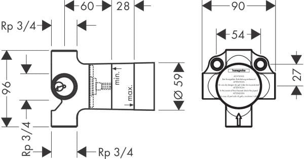 HANSGROHE UNIVERSAL IC SET QUATTRO DORT YOLLU YONLENDIRICI VALF ANKASTRE  15930180