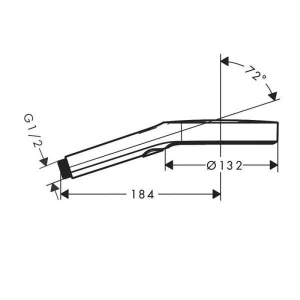 HANSGROHE RAINFINITY EL DUSU 130 3 JET  KROM 26865000