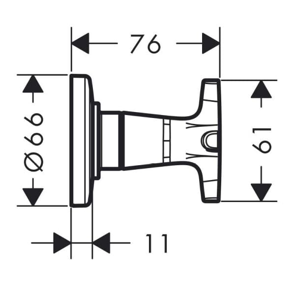 HANSGROHE LOGIS ANKASTRE ACMA KAPAMA VALFI KROM 71976000