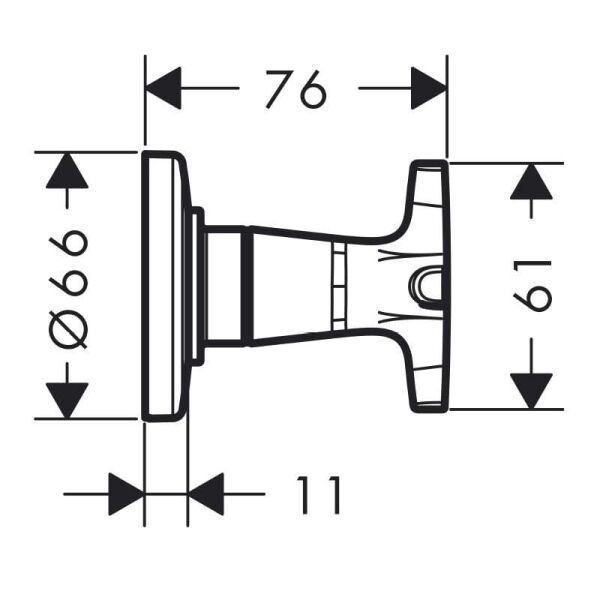 HANSGROHE LOGIS ANKASTRE ACMA KAPAMA VALFI KROM 71976000