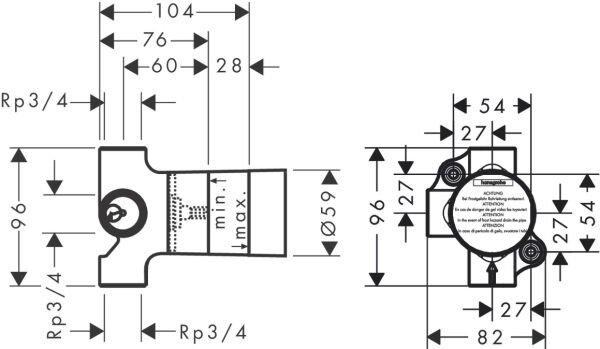HANSGROHE UNIVERSAL IC SET ACMA KAPAMA VALF TRIO YONLENDIRME ANKASTRE MONTAJ 15981180