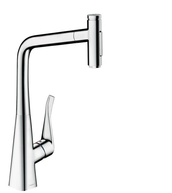 HANSGROHE METRIS SELECT M71 EVIYE BATARYASI TEK KOLLU 320 2JET KROM 73820000