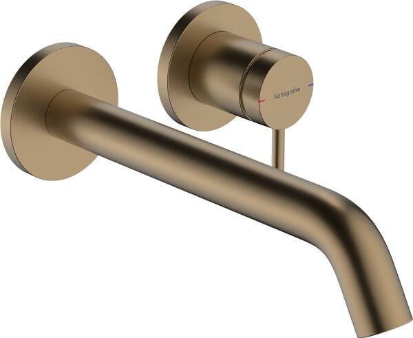 HANSGROHE TECTURIS S TEK KOLLU LAVABO BATARYASI 22,5 ECO SMART MAT BRONZ 73351140