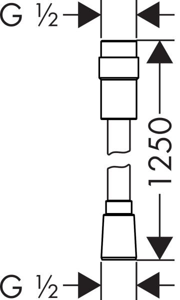 HANSGROHE ISIFLEX DUS HORTUMU 125 CM HACIM KONTROLU ILE KROM 28249000