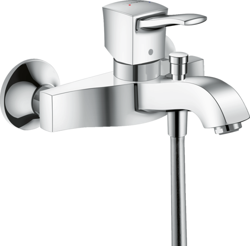 HANSGROHE METROPOL CLASSIC TEK KOLLU BANYO BATARYASI APLIKE CUBUK VOLAN KROM 31340000