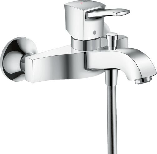 HANSGROHE METROPOL CLASSIC TEK KOLLU BANYO BATARYASI APLIKE CUBUK VOLAN KROM 31340000