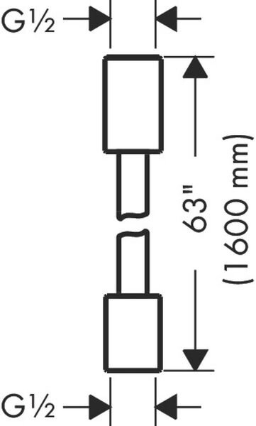 HANSGROHE ISIFLEX DUS HORTUMU 200CM SATIN BEYAZ 28230700