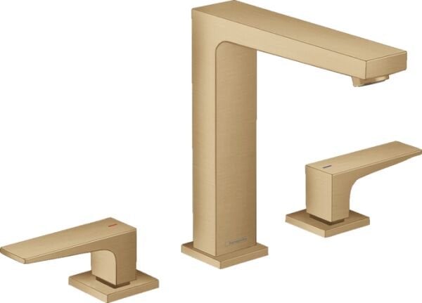 HANSGROHE METROPOL 3-DELIKLI LAVABO BATARYASI 160 CUBUK VOLAN MAT BRONZ 32515140