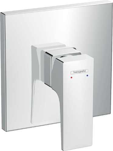 HANSGROHE METROPOL TEK KOLLU DUS BATARYASI ANKASTRE CUBUK VOLAN ILE KROM 32565000