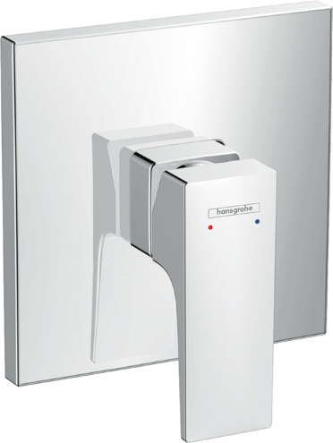 HANSGROHE METROPOL TEK KOLLU DUS BATARYASI ANKASTRE CUBUK VOLAN ILE KROM 32565000