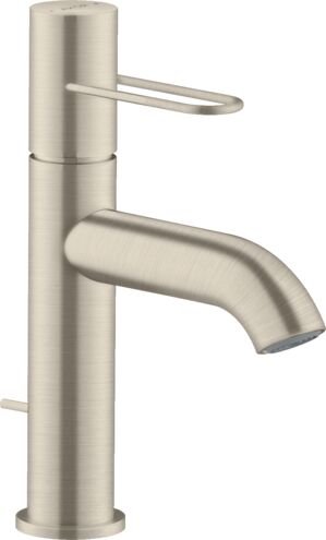 AXOR UNO TEK KOLLU LAVABO BATARYASI 100 LOOP VOLAN MAT NIKEL 38023820