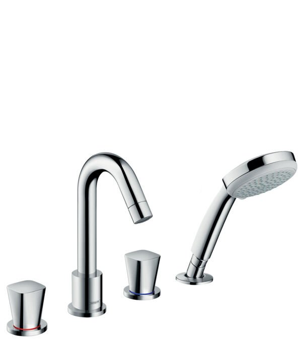 HANSGROHE LOGIS KUVET KENARI BATARYASI 4-DELIKLI KROM 71314000