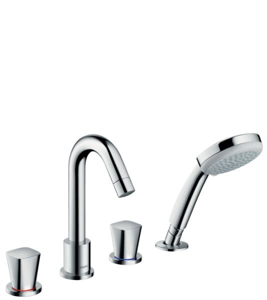 HANSGROHE LOGIS KUVET KENARI BATARYASI 4-DELIKLI KROM 71314000