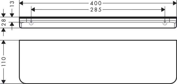 AXOR UNIVERSAL RAF 400 MAT NIKEL 42844820