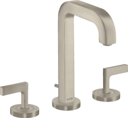 AXOR CITTERIO 3-DELIKLI LAVABO BATARYASI 170 140MM GAGA ILE MAT NIKEL 39135820