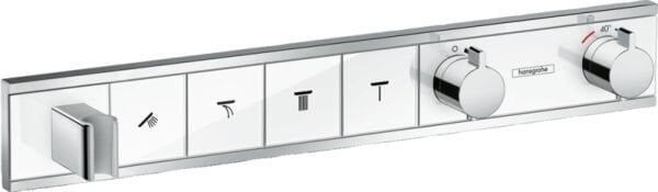 HANSGROHE RAINSELECT BANYO BATARYASI TERMOSTAT 4 CIKIS ICIN BEYAZ/KROM 15357400
