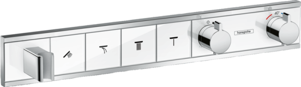 HANSGROHE RAINSELECT BANYO BATARYASI TERMOSTAT 4 CIKIS ICIN BEYAZ/KROM 15357400