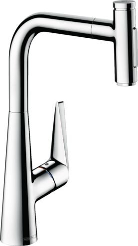 HANSGROHE TALIS EVIYE BATARYASI TEK KOLLU SELECT SPIRALLI 2JET KROM 72823000