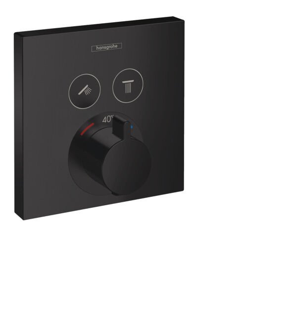 HANSGROHE SHOWERSELECT BANYO BATARYASI TERMOSTATIK 2 CIKIS SATIN SIYAH 15763670