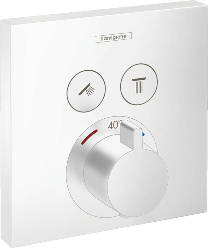 HANSGROHE SHOWERSELECT BANYO BATARYASI TERMOSTATIK 2 CIKIS SATIN BEYAZ 15763700
