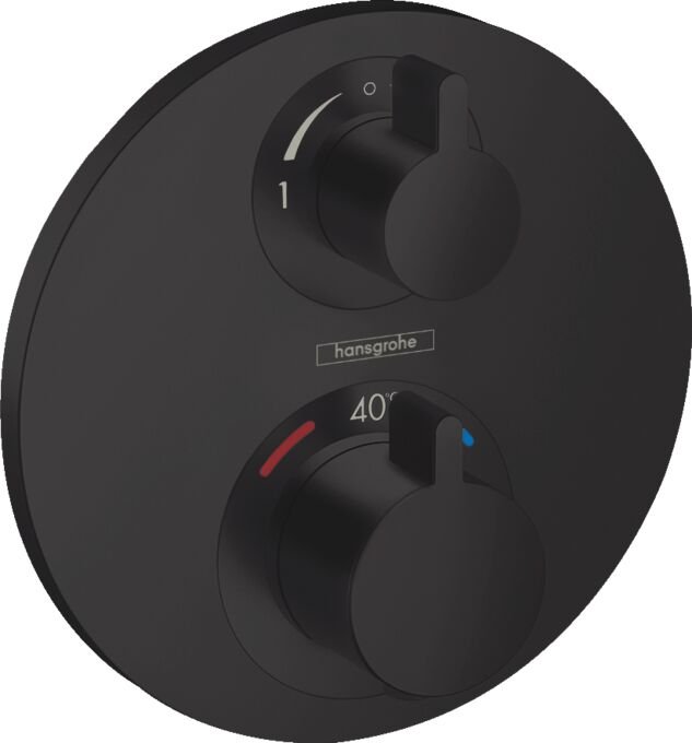 HANSGROHE ECOSTAT ECOSTAT S BANYO BATARYASI TERMOSTATIK 2 CIKIS SATIN SIYAH 15758670