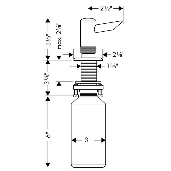 HANSGROHE YARDIMCILAR SIVI SABUNLUK - DETERJANLIK 300ML KROM 40418000