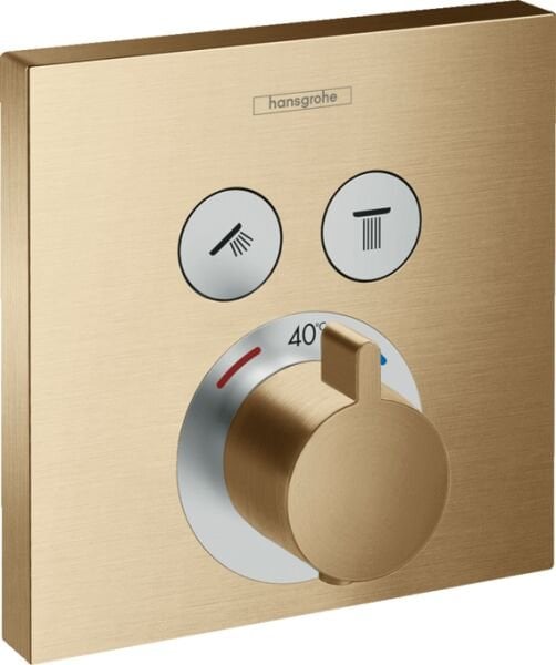 HANSGROHE SHOWERSELECT BANYO BATARYASI 2 CIKIS TERMOSTATIK MAT BRONZ 15763140