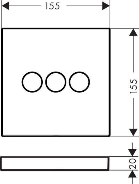HANSGROHE SHOWERSELECT BANYO BATARYASI TERMOSTATIK 3 CIKIS ICIN KROM 15764000