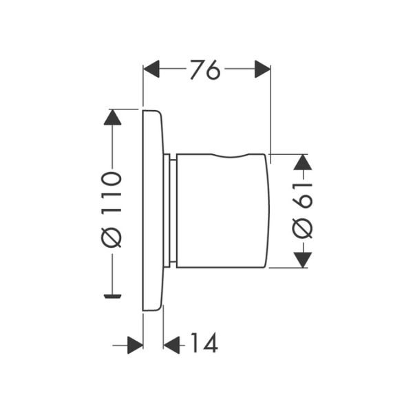 HANSGROHE UNIVERSAL ANKASTRE ACMA KAPAMA YONLENDIRME VALF S TRIO/QUATTRO 15932000