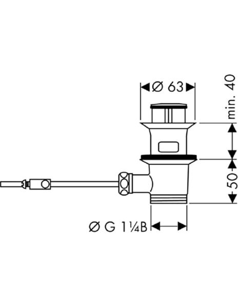 HANSGROHE METRIS CLASSIC 3-DELIKLI LAVABO BATARYASI KROM 31073000