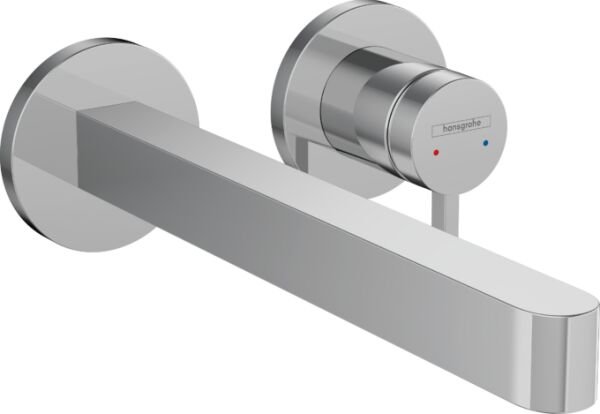 HANSGROHE FINORIS TEK KOLLU LAVABO BATARYASI ANKASTRE DUVARA MONTE 22.8 CM GAGA ILE KROM 76050000