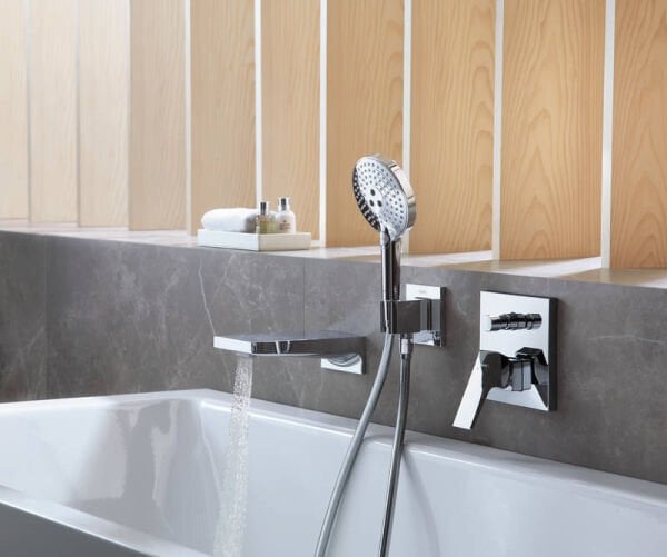 HANSGROHE METROPOL TEK KOLLU BANYO BATARYASI CUBUK VOLAN ILE KROM 32545000