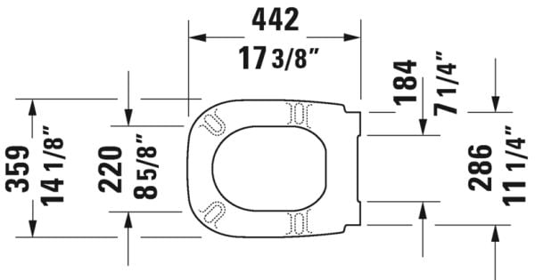 DURAVIT D-CODE KLOZET KAPAGI AMORTISORLU 0067390000