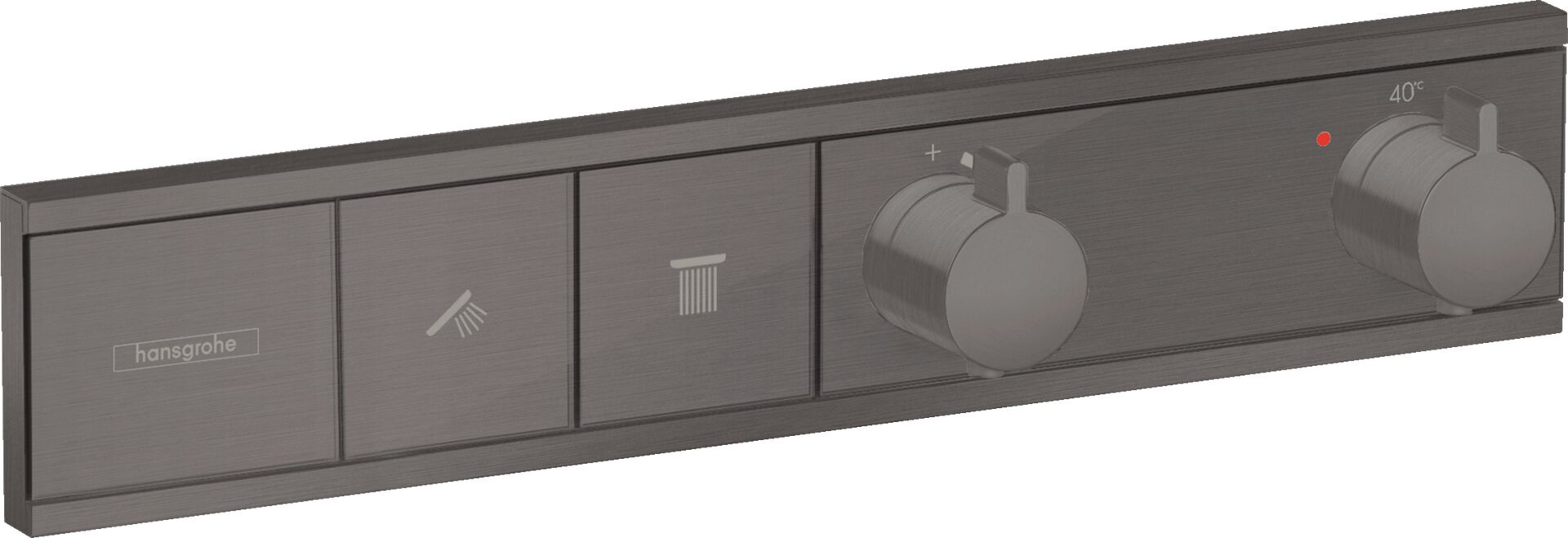 HANSGROHE TERMOSTATIK MODUL BANYO BATARYASI TERMOSTAT 2 CIKIS MAT SIYAH KROM 15380340
