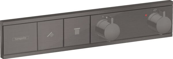 HANSGROHE TERMOSTATIK MODUL BANYO BATARYASI TERMOSTAT 2 CIKIS MAT SIYAH KROM 15380340
