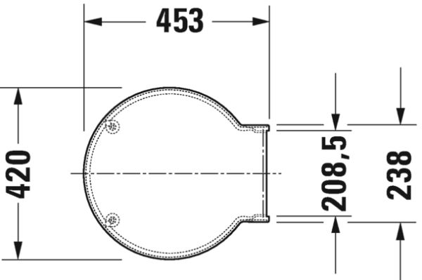 DURAVIT STARCK 1 KLOZET KAPAGI AMORTISORLU 0065880000