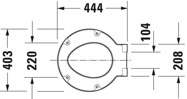 DURAVIT STARCK 1 KLOZET KAPAGI AMORTISORLU 0065880000