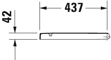 DURAVIT STARCK 1 KLOZET KAPAGI AMORTISORLU 0065880000