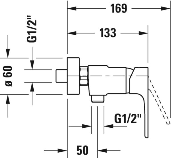 DURAVIT B.1 TEK KOLLU BANYO BATARYASI  B14230000010