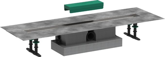 HANSGROHE UNIVERSAL UBOX DUS KANALI KOMPLE SET STANDART MONYAJ 80 DUS GIDERI ICIN 56024180