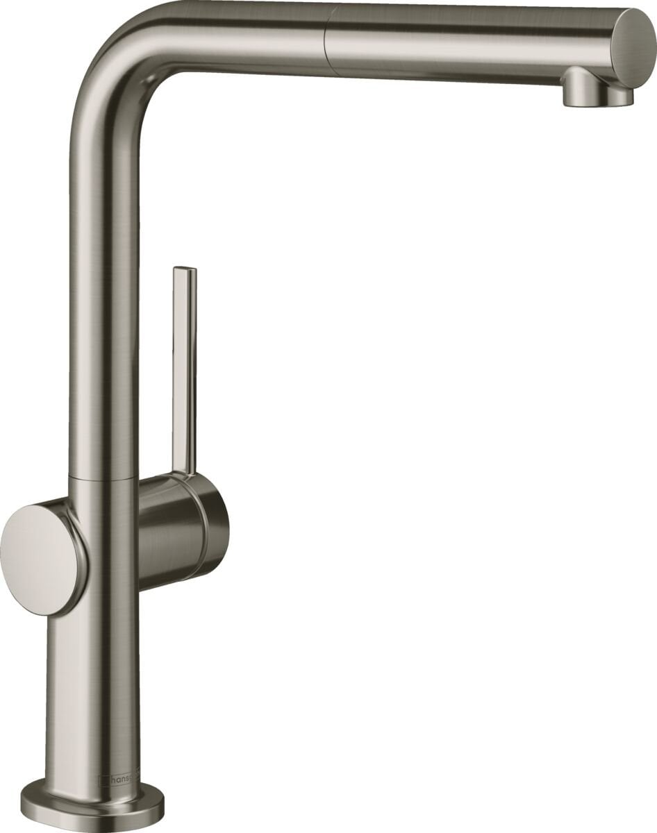 HANSGROHE TALIS M54 EVIYE BATARYASI TEK KOLLU 270 CEKILEBILIR GAGA 1JET PASLANMAZ CELIK 72808800