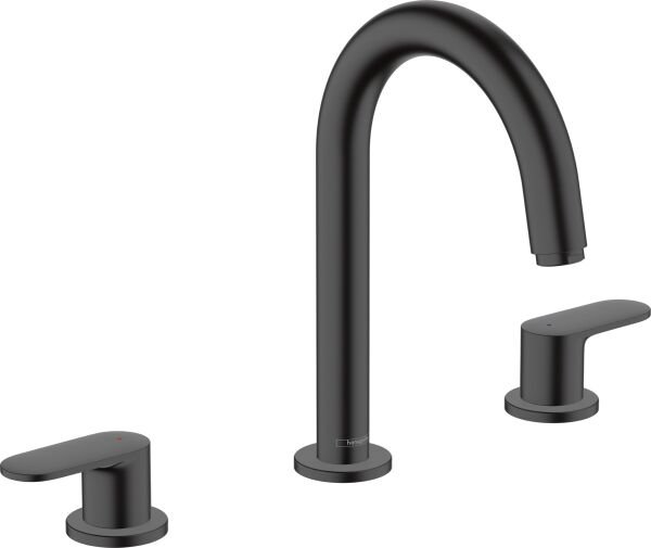 HANSGROHE VERNIS BLEND 3-DELIKLI LAVABO BATARYASI GIDER SETI ILE MAT SIYAH 71553670