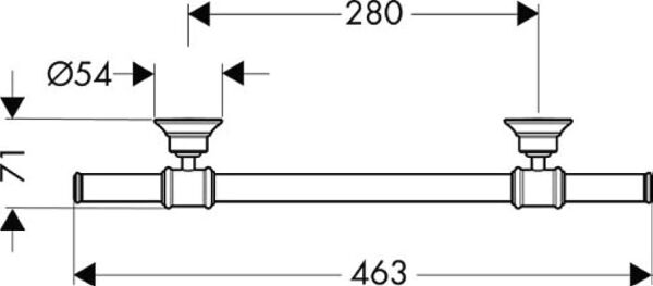AXOR MONTREUX HAVLULUK 46 CM MAT PIRINC 42030950