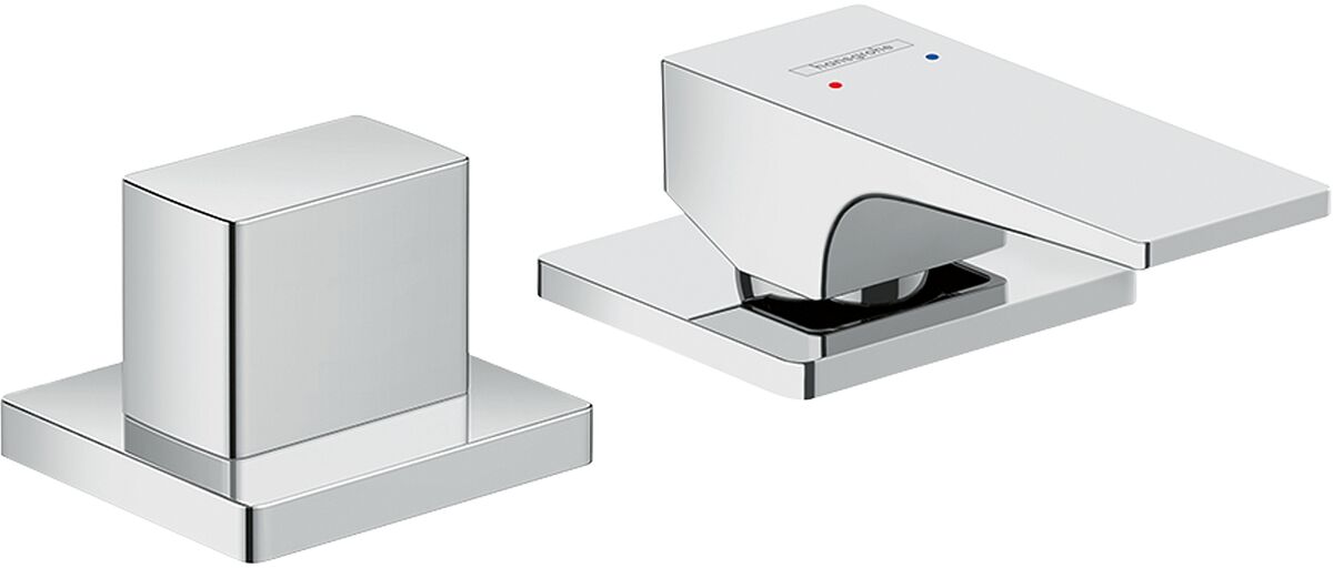 HANSGROHE METROPOL TEK KOLLU BANYO BATARYASI 2 DELIKLI KOL SAPLI KROM 32548000